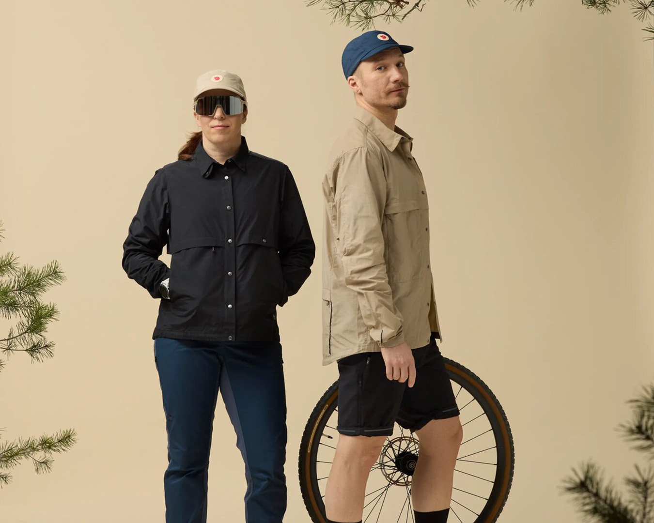 Personer med cykelkläder från Fjällräven